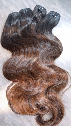 Sun- bleached raw bundles (4 Bundles)